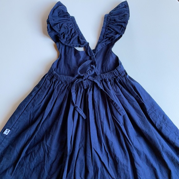 Lacey Lane | Navy Fairy Flutter Sleeve Dress | 4 - Picture 10 of 14